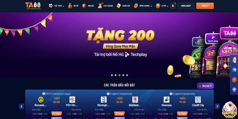 TA88 - Sân Chơi Lọt Top 10 Nhà Cái Uy Tín Nhất Châu Á 3 ân chơi duy nhất hỗ trợ soi kèo phân tích cược thông minh
