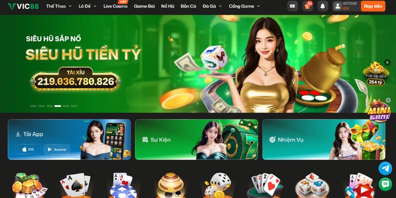 VIC88 - Sân Chơi Cá Cược Đa Dạng, Nạp Rút Nhanh Chóng 1 Tìm hiểu thông tin tổng quan về nhà cái VIC88